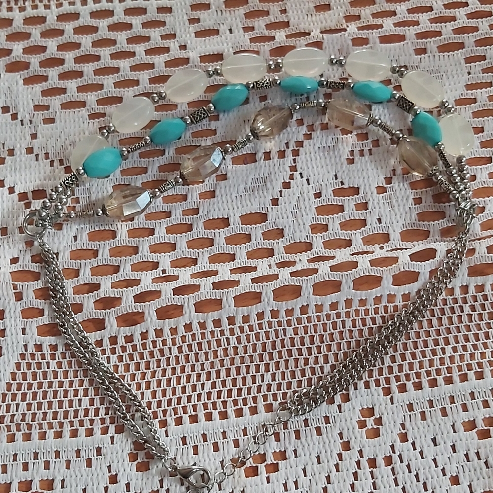 Pearl & Silver Beaded Necklace